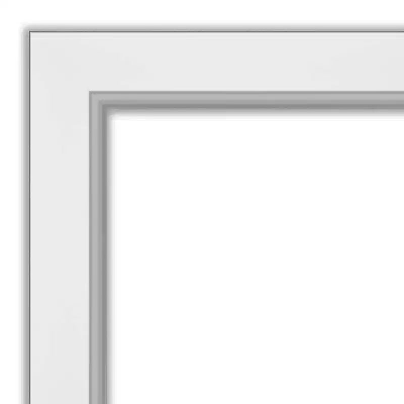 Specchio da parete 81 x 81 cm senza bordo smussato - Quadrato moderno, include accessori per il montaggio
