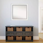 Specchio da parete 81 x 81 cm senza bordo smussato - Quadrato moderno, include accessori per il montaggio
