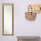 Specchio a figura intera per porta, 48 x 135 cm, senza smussatura - Include accessori di montaggio, cornice in polistirene