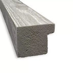 Specchio da parete quadrato 29" x 29" grigio lavato non bisellato