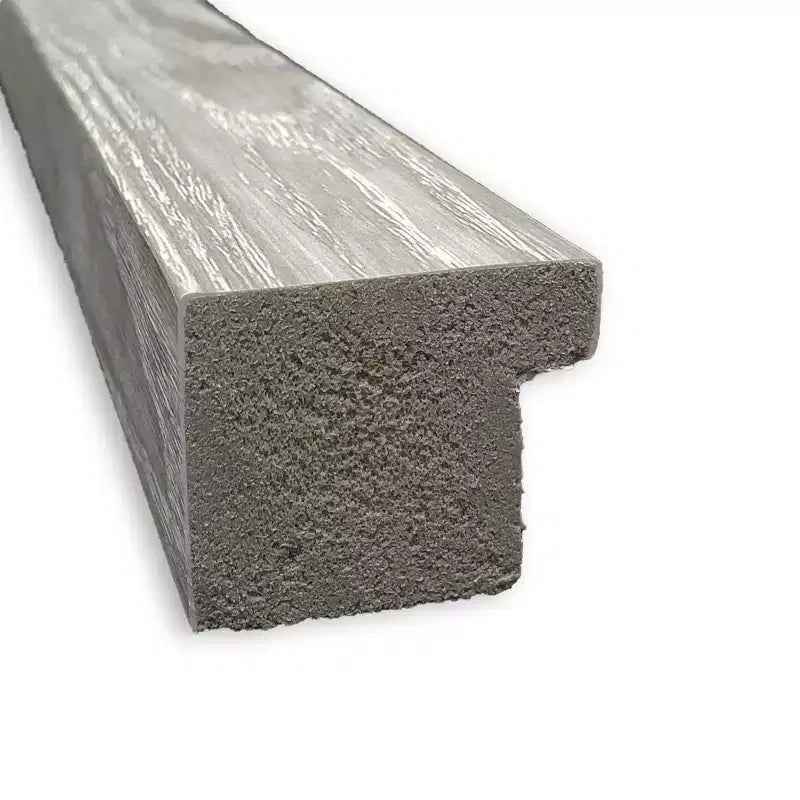 Specchio da parete quadrato 29" x 29" grigio lavato non bisellato