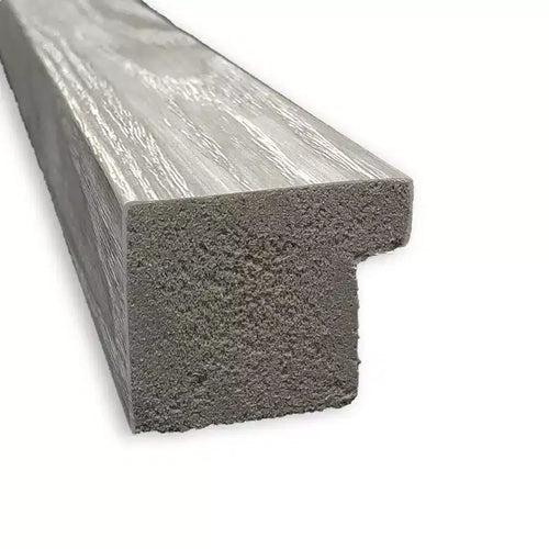 Specchio da parete quadrato 29" x 29" grigio lavato non bisellato