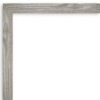 Specchio da parete quadrato 29" x 29" grigio lavato non bisellato