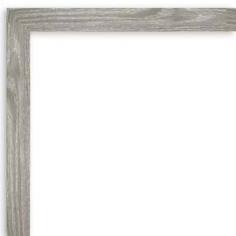 Specchio da parete quadrato 29" x 29" grigio lavato non bisellato