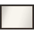 42" x 31" Non-Beveled Accent Bronze Narrow Wall Mirror - Amanti Art