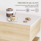 Mobile Credenza Bar da Caffè in Legno con 3 Cassetti e Ripiano Regolabile - Tavolo Buffet Contenitore per Cucina, Sala da Pranzo e Soggiorno