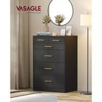 Cassettiera per camera da letto, Comò per armadio, Stile moderno, Mobile TV per soggiorno, 6 cassetti