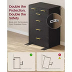 Cassettiera per camera da letto, Comò per armadio, Stile moderno, Mobile TV per soggiorno, 6 cassetti