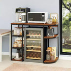 Mini Fridge Stand with Storage Shelf