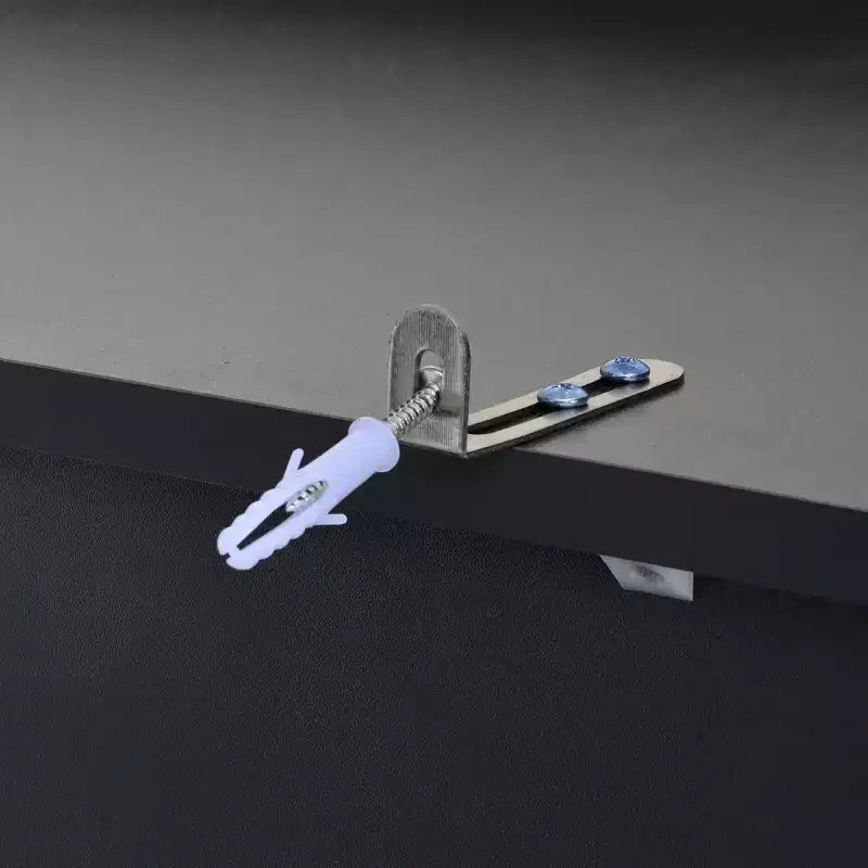 Dispensa da Cucina Autoportante da 77H, Mobile Contenitore Stile Rustico con Ripiani Regolabili, Ripiani sull'Anta, Cassetti e Portabottiglie