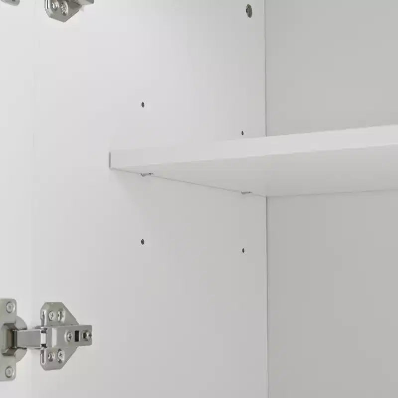Dispensa da Cucina Autoportante da 77H, Mobile Contenitore Stile Rustico con Ripiani Regolabili, Ripiani sull'Anta, Cassetti e Portabottiglie