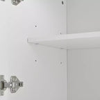Dispensa da Cucina Autoportante da 77H, Mobile Contenitore Stile Rustico con Ripiani Regolabili, Ripiani sull'Anta, Cassetti e Portabottiglie