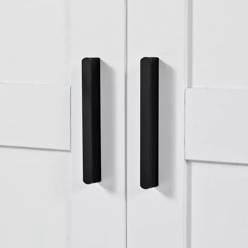 Dispensa da Cucina Autoportante da 77H, Mobile Contenitore Stile Rustico con Ripiani Regolabili, Ripiani sull'Anta, Cassetti e Portabottiglie
