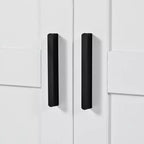 Dispensa da Cucina Autoportante da 77H, Mobile Contenitore Stile Rustico con Ripiani Regolabili, Ripiani sull'Anta, Cassetti e Portabottiglie