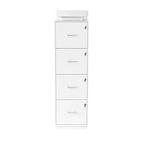 Classificatore in legno goffrato a 4 cassetti da 15 pollici