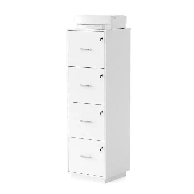 Classificatore in legno goffrato a 4 cassetti da 15 pollici