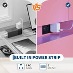 Comò a 6 cassetti, cassettiera per armadio con luci LED fluttuanti e stazione di ricarica, mobiletto a cassetti per camera da letto, soggiorno, 120 cm di larghezza, rosa