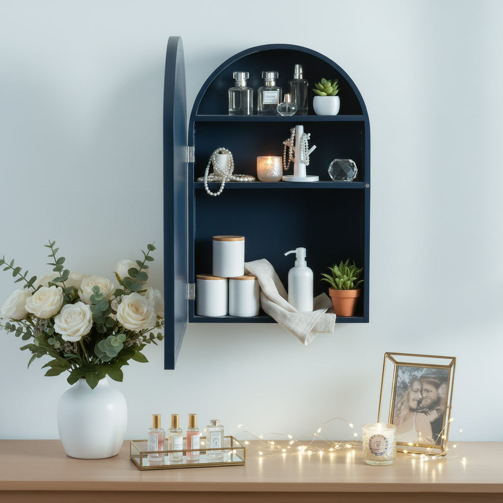 Arcott Arch Mirror Vanity Cabinet
