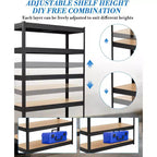 Scaffalature Resistenti, Capacità di Carico 900 kg, Scaffali multiuso per Garage, Magazzino, Dispensa