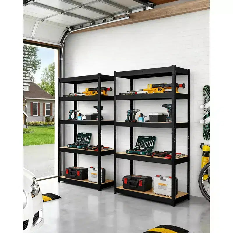 Scaffalature Resistenti, Capacità di Carico 900 kg, Scaffali multiuso per Garage, Magazzino, Dispensa