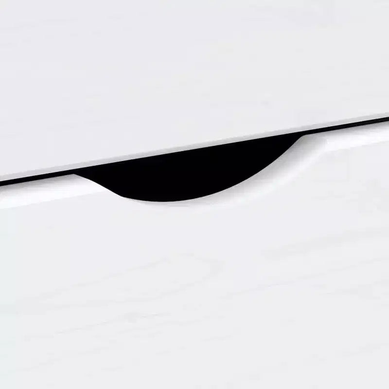 Mobiletto con ruote Bianco Legno massello di pino, Legno multistrato, Plastica