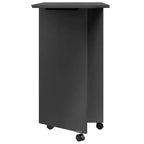 Mobiletto con ruote Bianco Legno massello di pino, Legno multistrato, Plastica