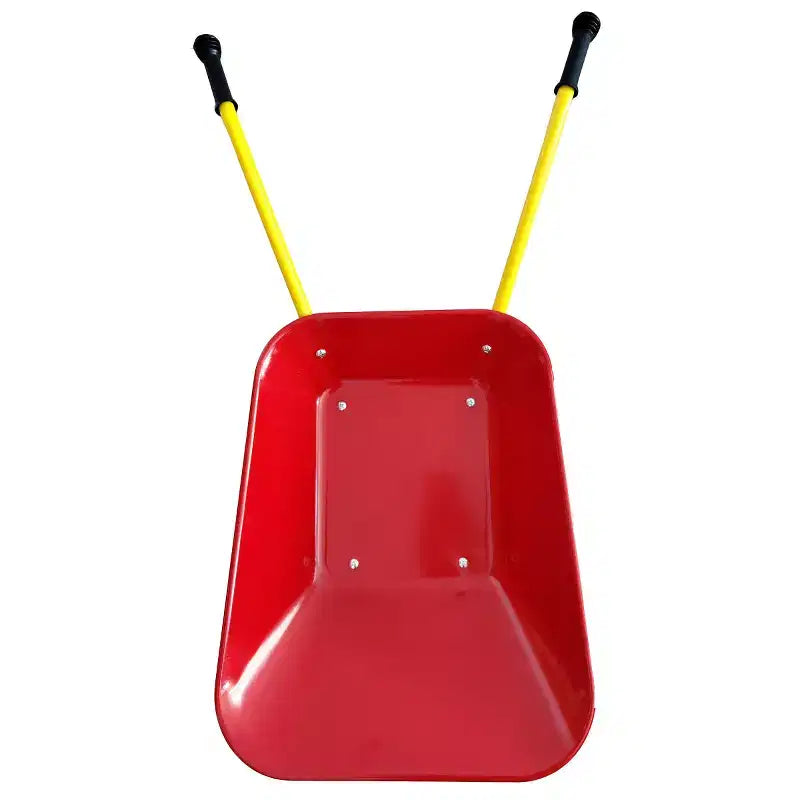 Carriola in metallo per bambini, carretto da giardino per bambini da 15 kg, carretto multiuso da cantiere con vassoio in acciaio resistente per foglie, terra, sabbia, attrezzo da giardinaggio per esterni