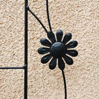 86,7 x 19,7 Graticcio da Giardino in Metallo Nero Antiruggine per Piante Rampicanti