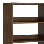 Libreria alta Saylor da 162 cm con gambe a forcina e cassetto - Design industriale, legno di acacia