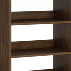 Libreria alta Saylor da 162 cm con gambe a forcina e cassetto - Design industriale, legno di acacia