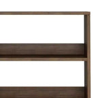 Libreria alta Saylor da 162 cm con gambe a forcina e cassetto - Design industriale, legno di acacia