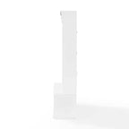 Bartlett Hall Tree Bianco - Seduta, Scarpiera, 3 Ganci Doppi