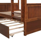 Letto a castello matrimoniale con letto estraibile singolo