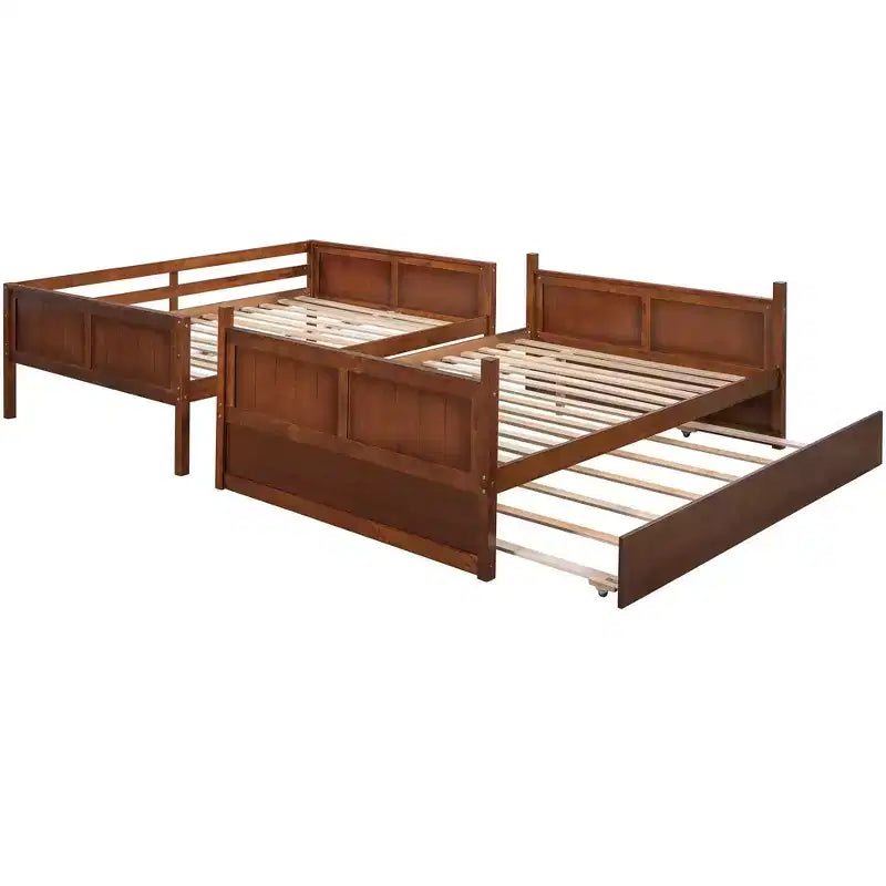 Letto a castello matrimoniale con letto estraibile singolo