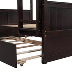 Letto a castello matrimoniale con letto estraibile singolo