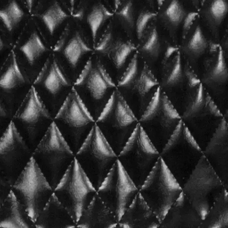 Sedia imbottita contemporanea in vinile nero