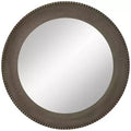 Uttermost Empire Matte Metallic Silver 34 Round Wall Mirror
