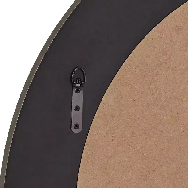 Specchio da parete rotondo Empire Matte Metallic Silver 34