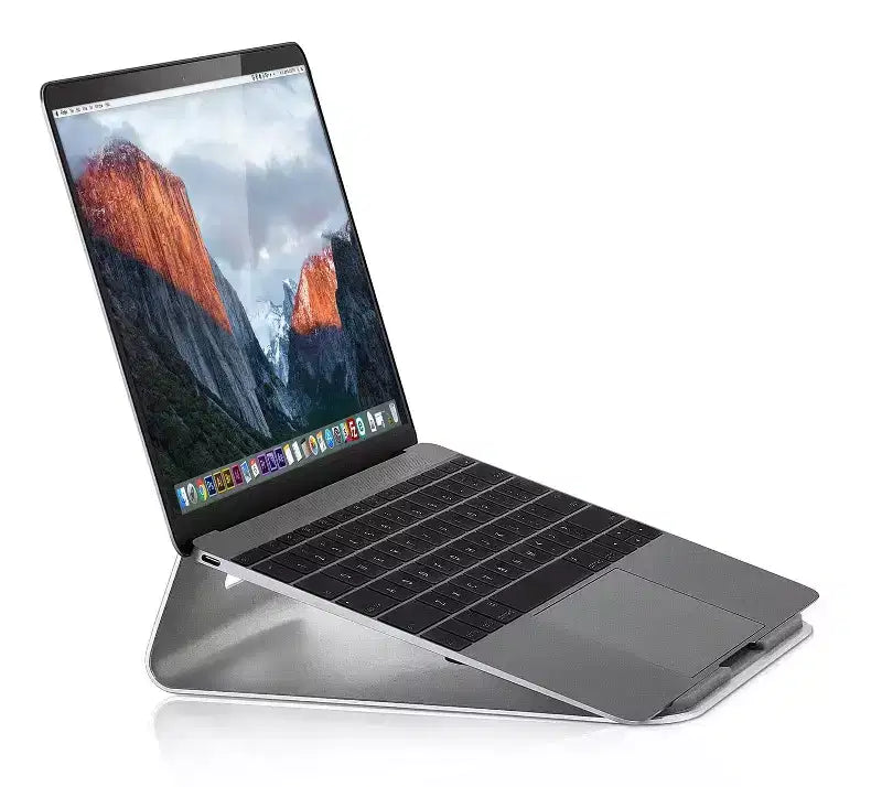 Mount-It! Tilted Laptop & Tablet Riser | Laptop Cooling Stand for MacBook, MacBook Pro, Chromebook, iPad Pro, Drawing Tablets with 11 - 15 Screens